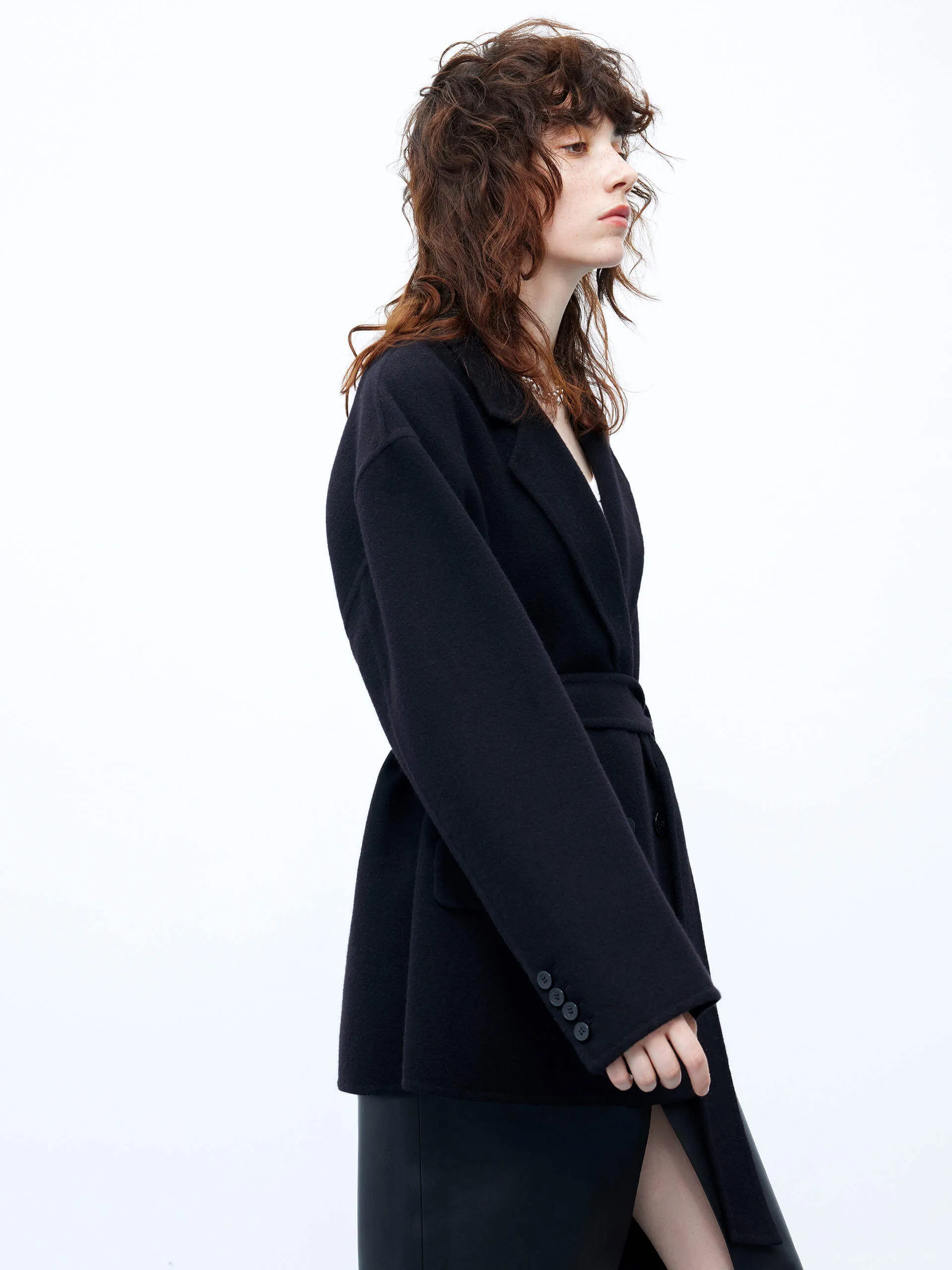 Wool Structured Blazer Coat