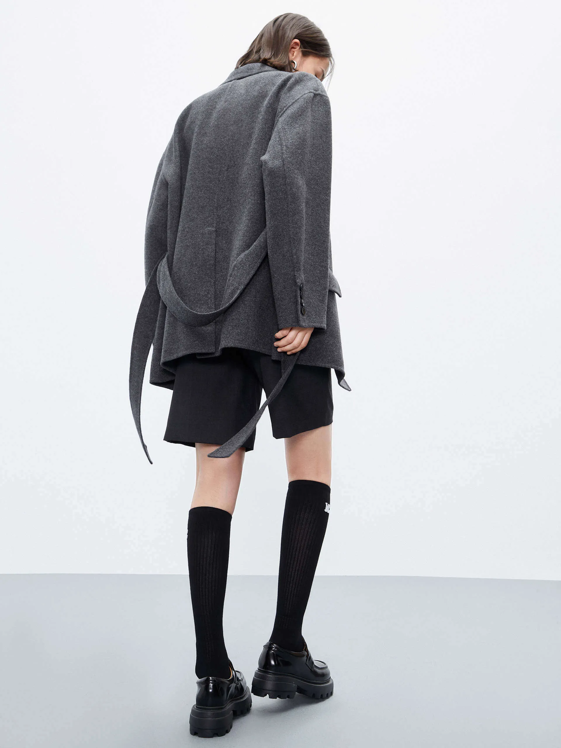 Wool Structured Blazer Coat